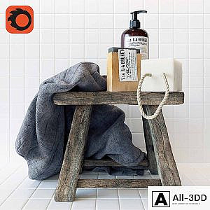 Rustic Bathroom Set