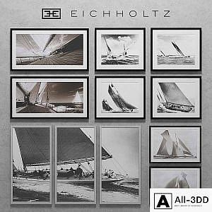 Eichholtz Set of Boat Prints