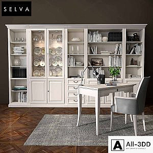 Selva bookcase Mirabeau set sections02
