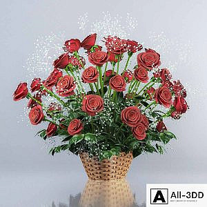 Bouquet of red roses