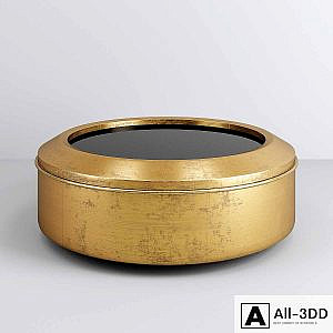 Bernhardt Carnaby Round Metal Cocktail Table