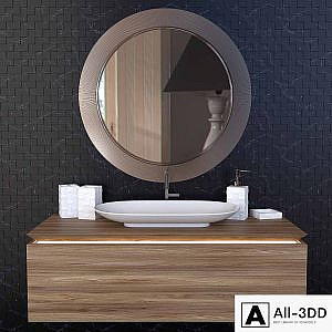 Schwarz Weiß Mosaik Badezimmer Set