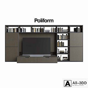 POLIFORM VARENNA SISTEMI GIORNO WALL SYSTEM 13