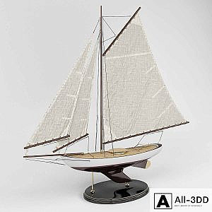 Model of the yacht