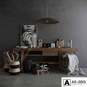 Decorative set Kamelonebutikken in the style of LOFT