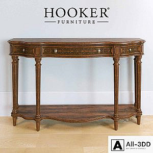 Three Drawer Thin Console