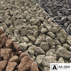 Stone gravel road / Road from gravel