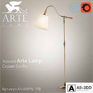 Floor lamp Arte Lamp Seville A1509PN-1PB