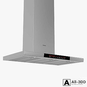 Bosch 90 cm wide Chimney extractor hood DWB098J50B Serie 8