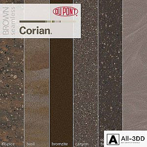 Dupont Corian Kitchen Countertops Brown 2