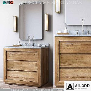 RECLAIMED RUSSIAN OAK SINGLE VANITY
