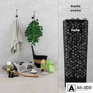 Decorative sauna set