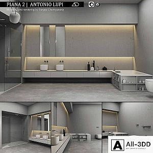 Bathroom furniture set Piana 2