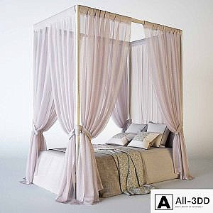 Four-poster bed