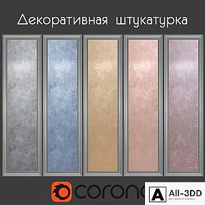 Decorative plaster with velor effect