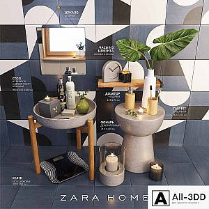 Decorative set in the bathroom