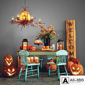 HALLOWEEN DECORATIVE SET