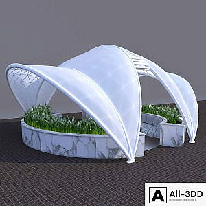 Awning decorative arbor