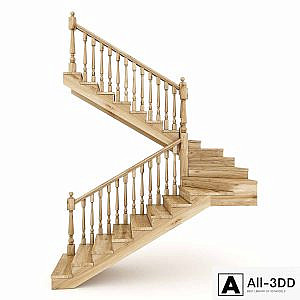 Wooden staircase 2