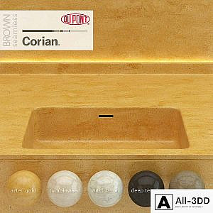 Dupont Corian Kitchen Countertops Brown 4