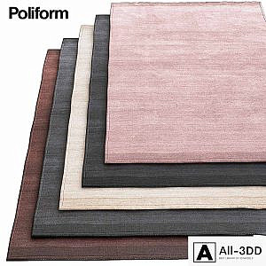 Plain gray poliform rugs