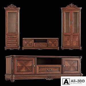 2 sideboards and a curbstone