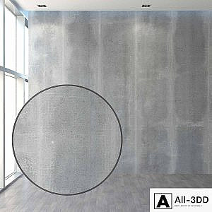 Concrete wall with stitched seams
