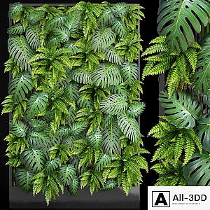Fytowall 1. Vertical garden, phytowall, phytomodl, landscaping, green picture, bush, wall decor, branches, monstera, fern, eco, eco decor, loft