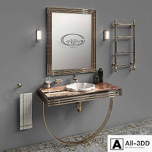Set of furniture and sanitary ware for the bathroom Gaia Mobili # 4