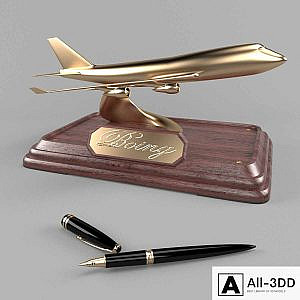 Table model of the Boeing aircraft