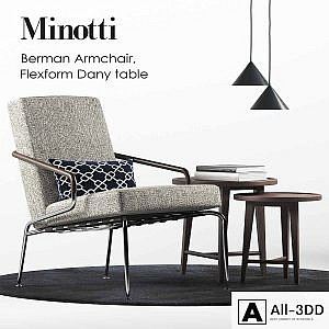 Minotti Berman armchair set