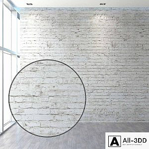 Old brickwork made of white brick