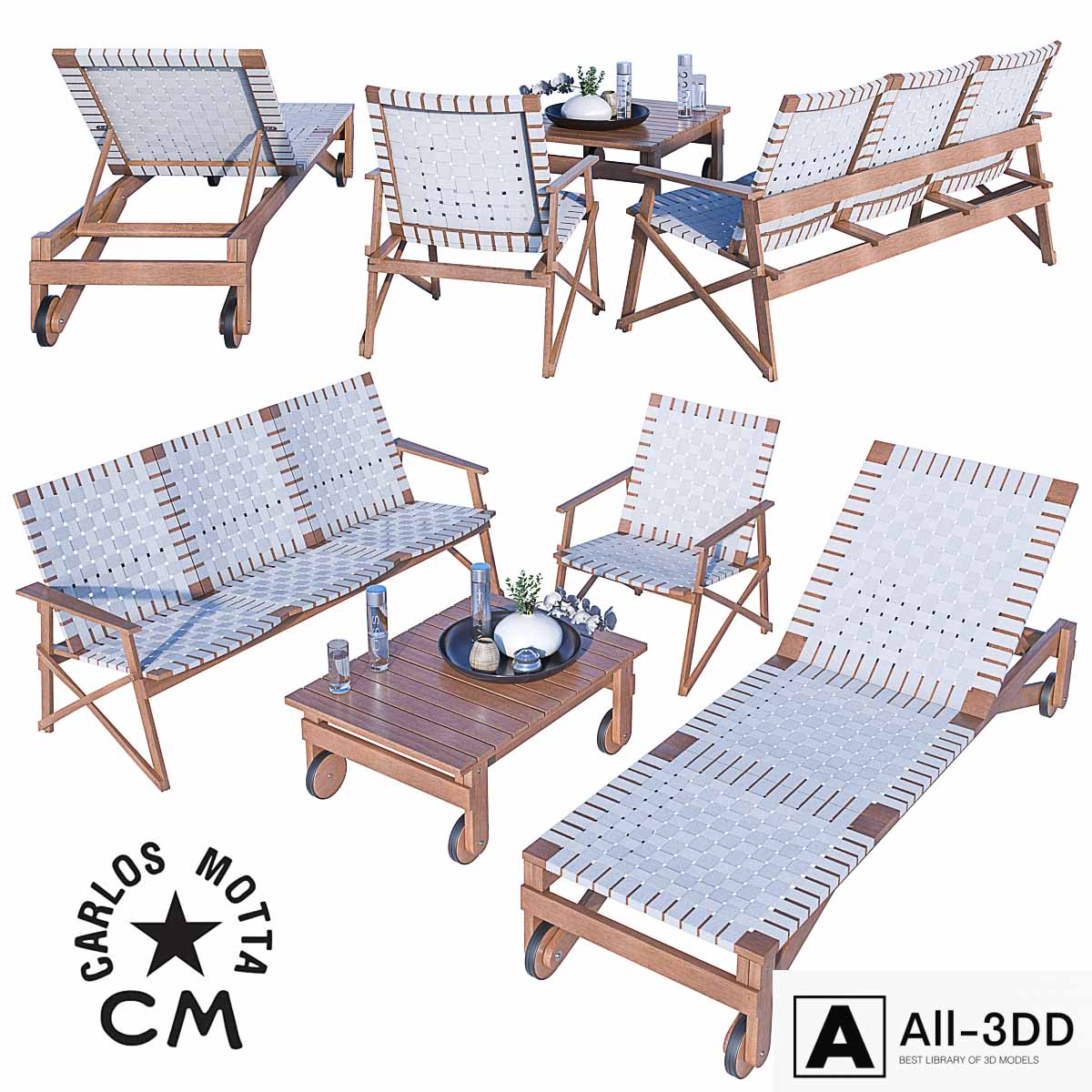Carlosmotta Set - Maresias Line modern interior 3D model Carlosmotta Set - Maresias Line