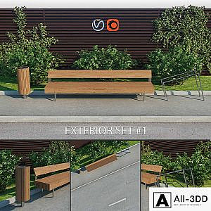 Exterior set 1 - Woody - LWD150 - Nanuk - NNK110 - Edgetyre - STE110