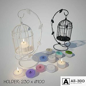 Tealight Lantern + Stand | Classic Birdcage