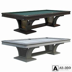 A pool table