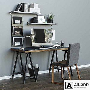 Workplace table ikea LINNMON / ODVALD