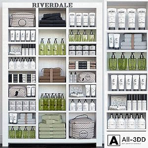 Cabinet with white cosmetics for beauty salons 2