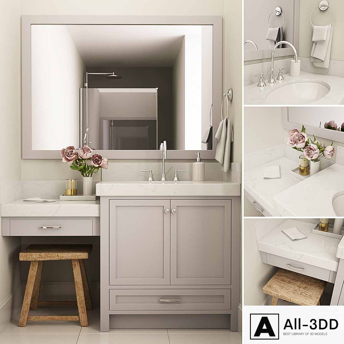 Bathroom Furniture I Bathroom furniture_06 modern interior 3D model Bathroom Furniture I Bathroom furniture_06