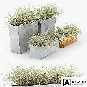 Twista Contemporary Modern Outdoor Planter Pot Grass