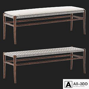 Vintage Folding Rope Bench