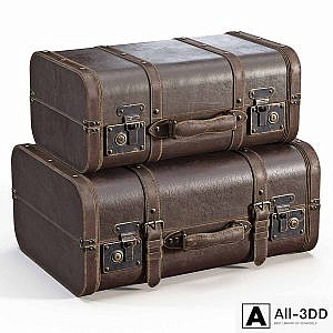 Brown Vintage Suitcases
