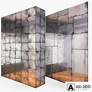 Patinated mirror