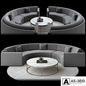 Curve sofa Restoration Hardware