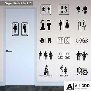 Sign Toilet Set 2