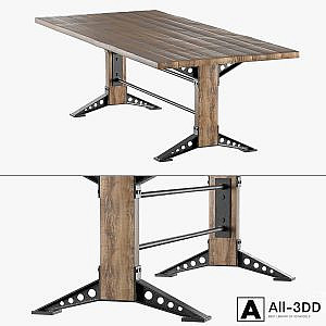 Oud eiken tafel - Graz