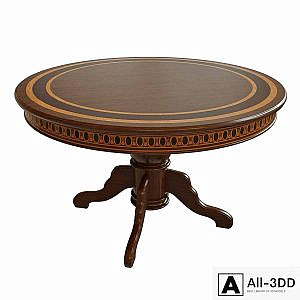 Dining table with veneer 01
