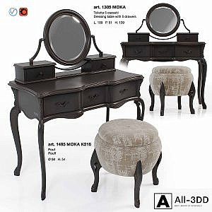 Giorgiocasa - Valpolicella - dressing table + pouf