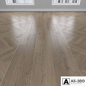 Parquet Oak, 3 types: herringbone, linear, chevron.