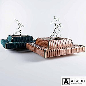 Rectangular Sofa For Cafe & Restaurant